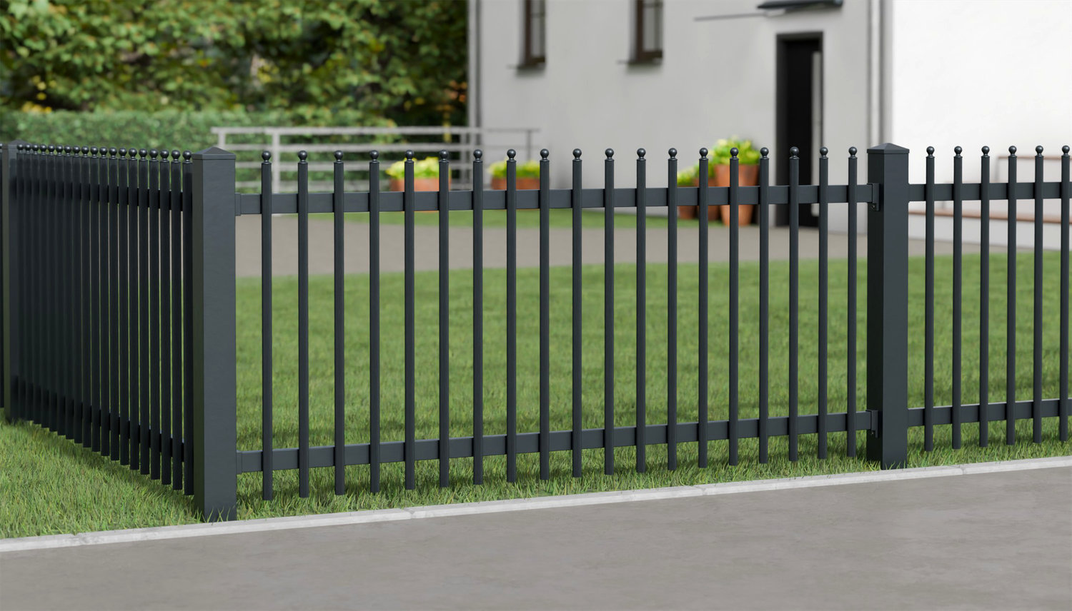 Gartenzaun Alu Palisaden Elegant, GE