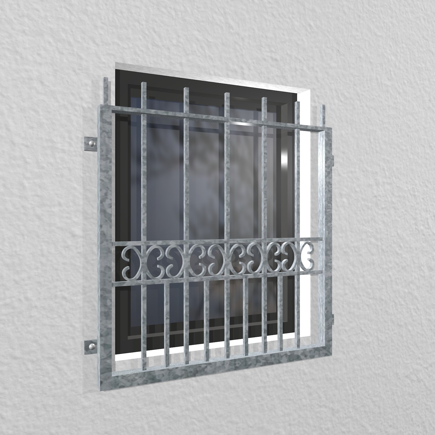 Fenstergitter verzinkt Bordeaux