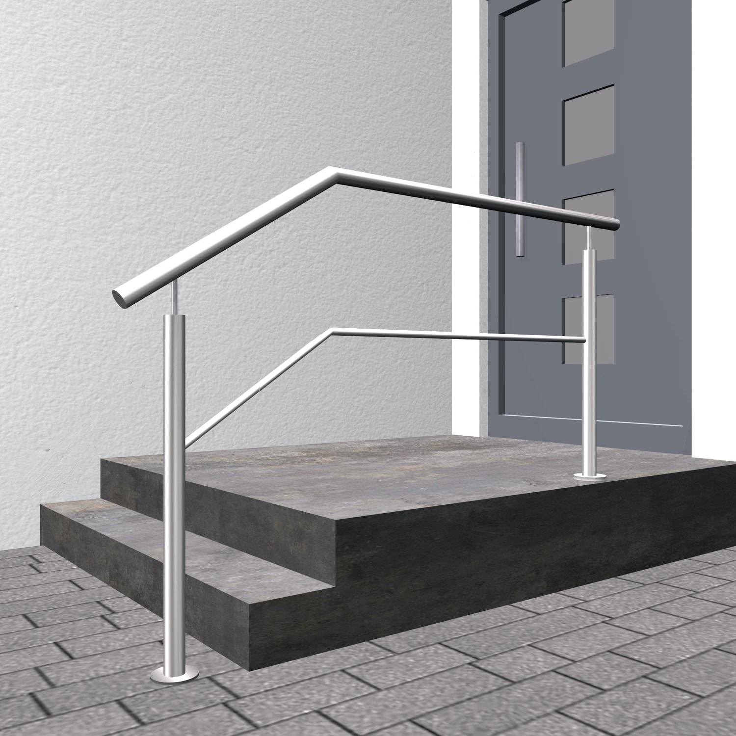 Treppengeländer Edelstahl FS-CL 1-6 Querstreben 