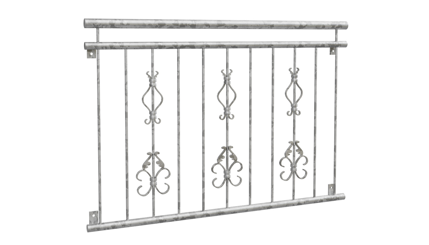Französischer Balkon verzinkt Arkantus Triple Ornament 