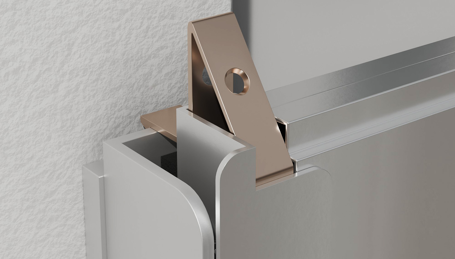 Mobile Wasserschutzwand aus Aluminium