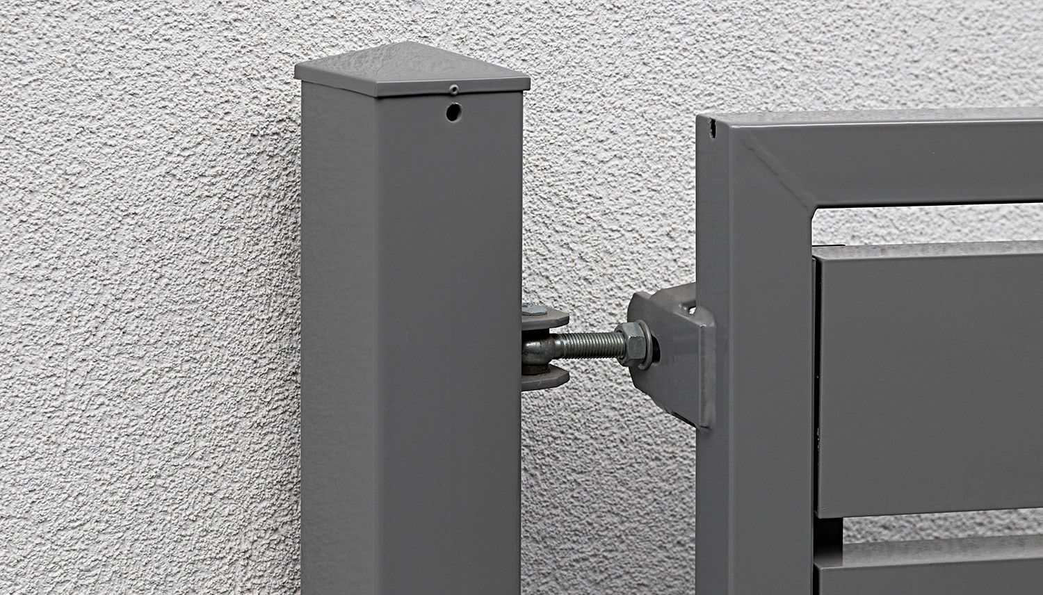Gartentor Alu 2-flügelig Sichtschutz KSKR, OB