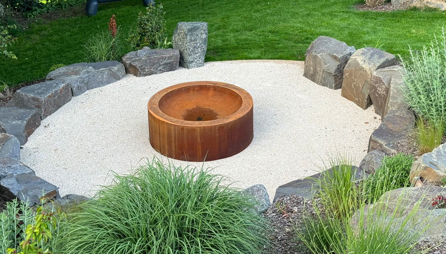 Feuerschale Cortenstahl rund