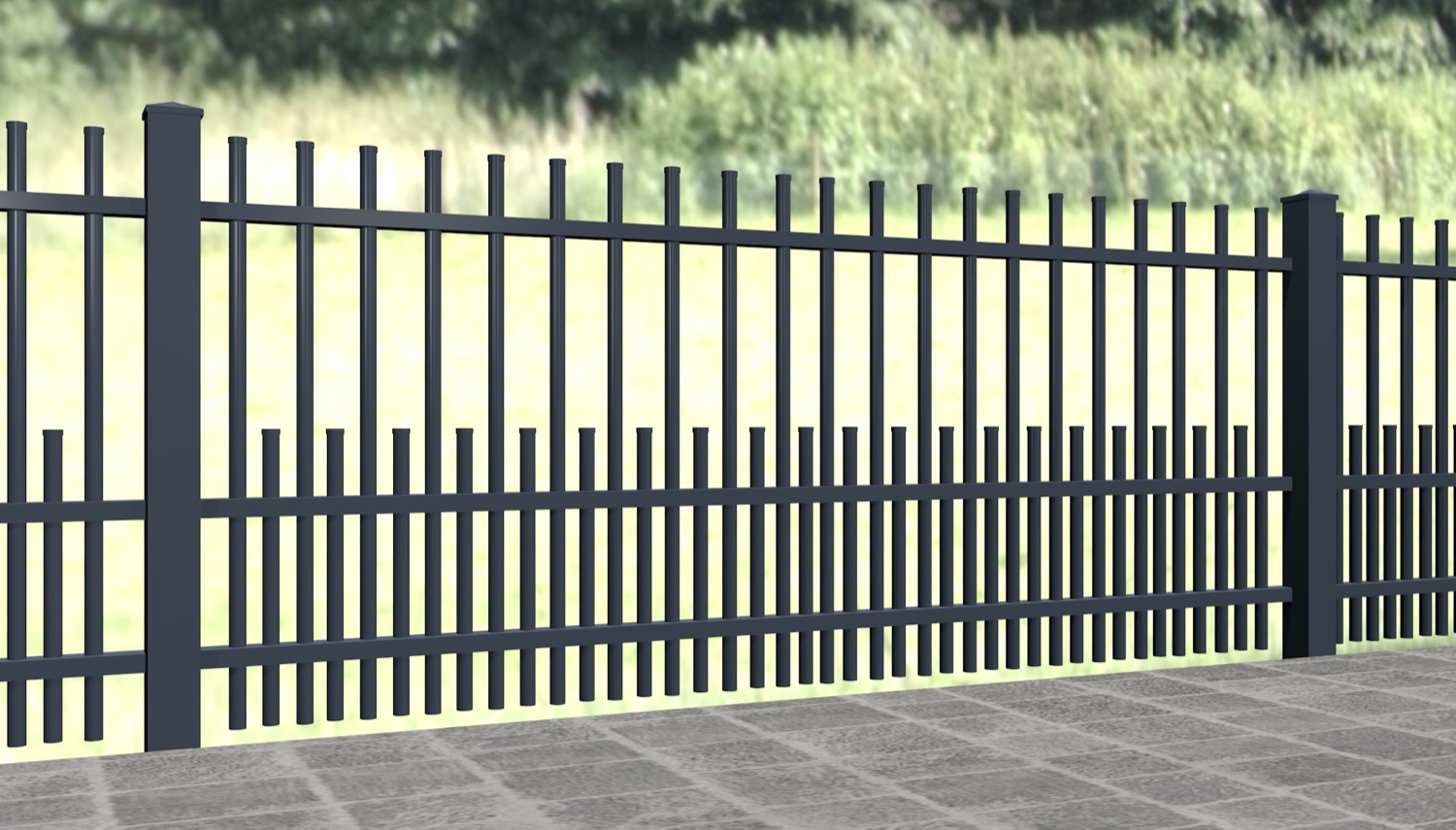 Gartenzaun Alu Palisaden DPP Classic, GE