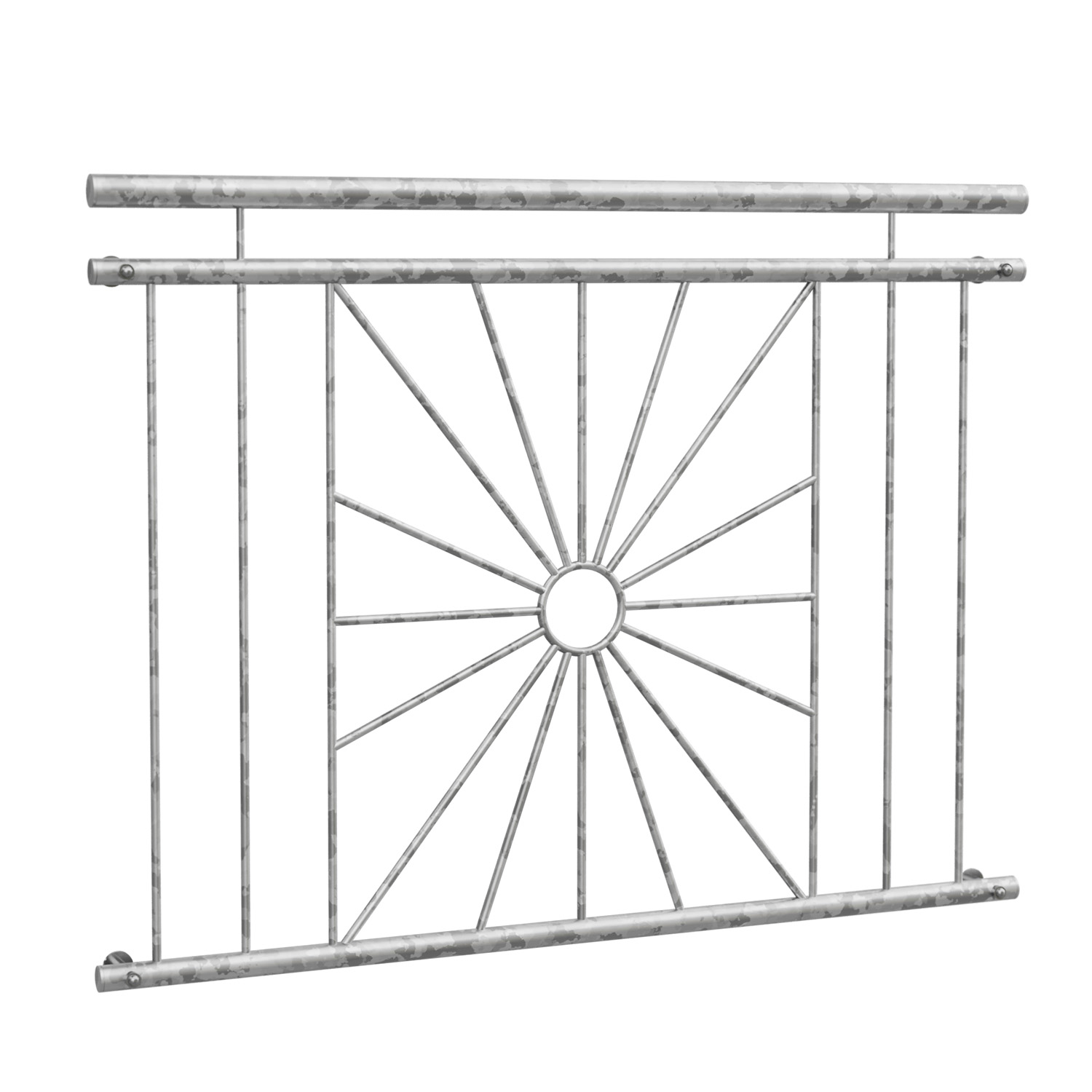 Französischer Balkon verzinkt Sonne Kreis 