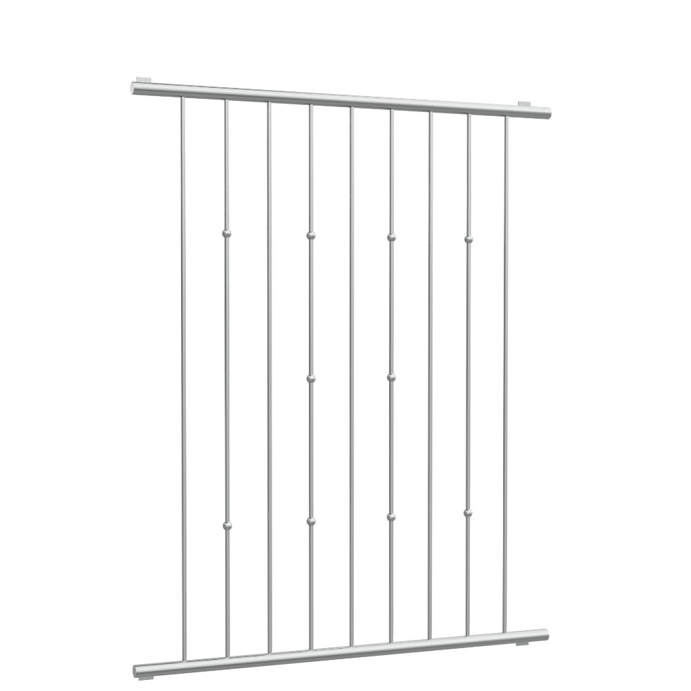 Fenstergitter Edelstahl Kugeln versetzt 2