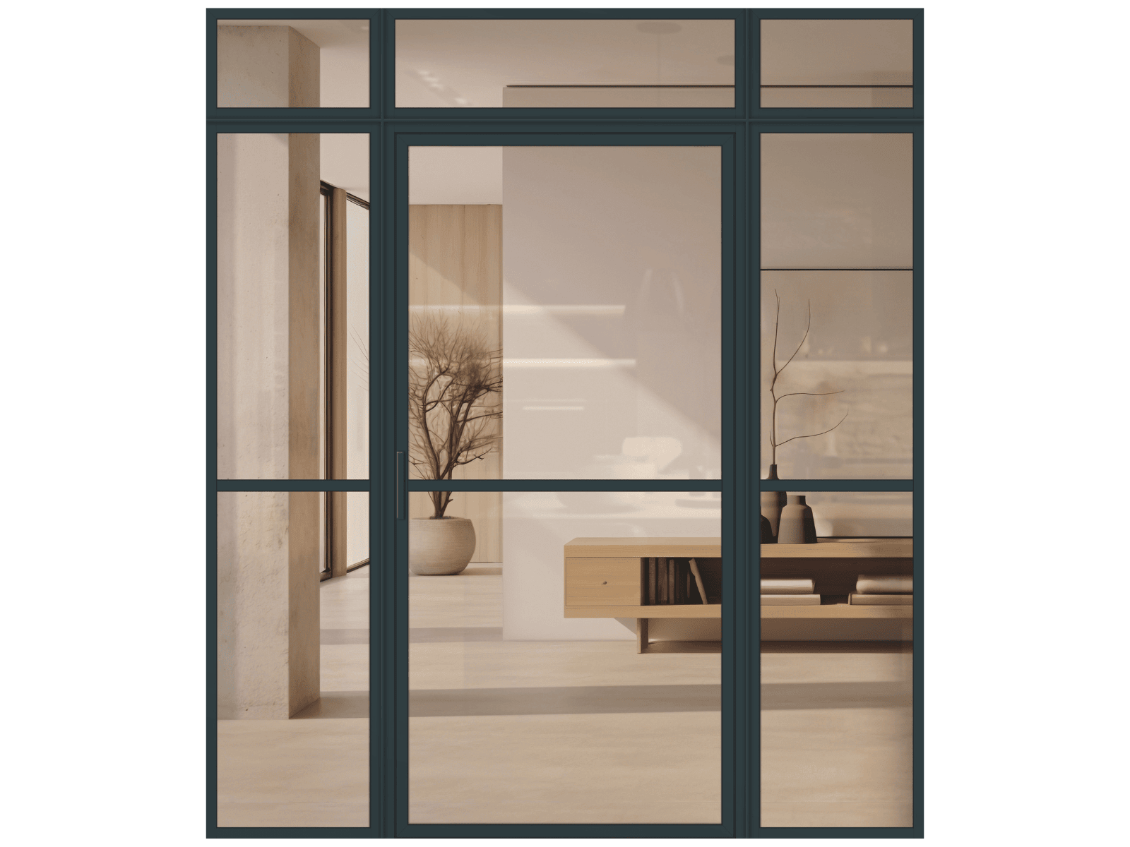Lofttür Aluminium und Glas LOFT DE LUXE - Loft 1