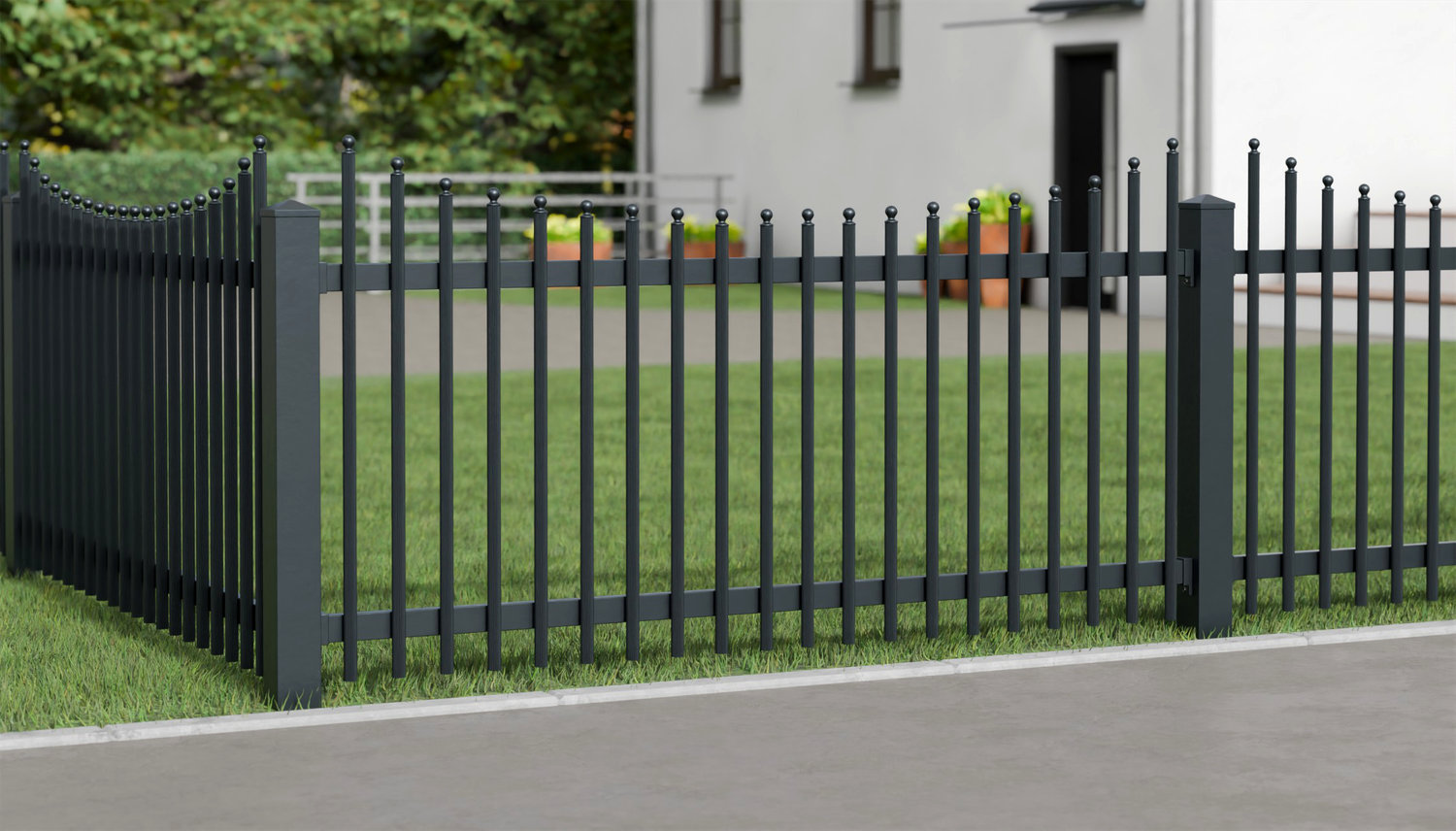 Gartenzaun Alu Palisaden Elegant, UB