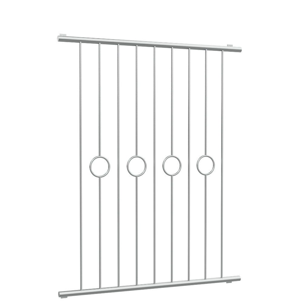 Fenstergitter Edelstahl Kreis Stab 2