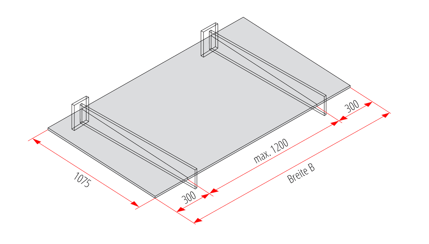 Vordach Aluminium FER-MO