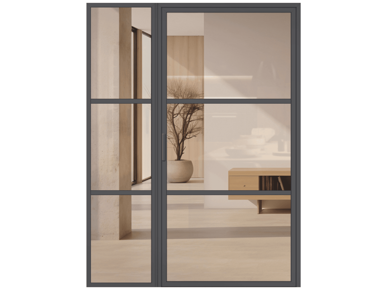 Lofttür Aluminium und Glas LOFT DE LUXE - Loft 3
