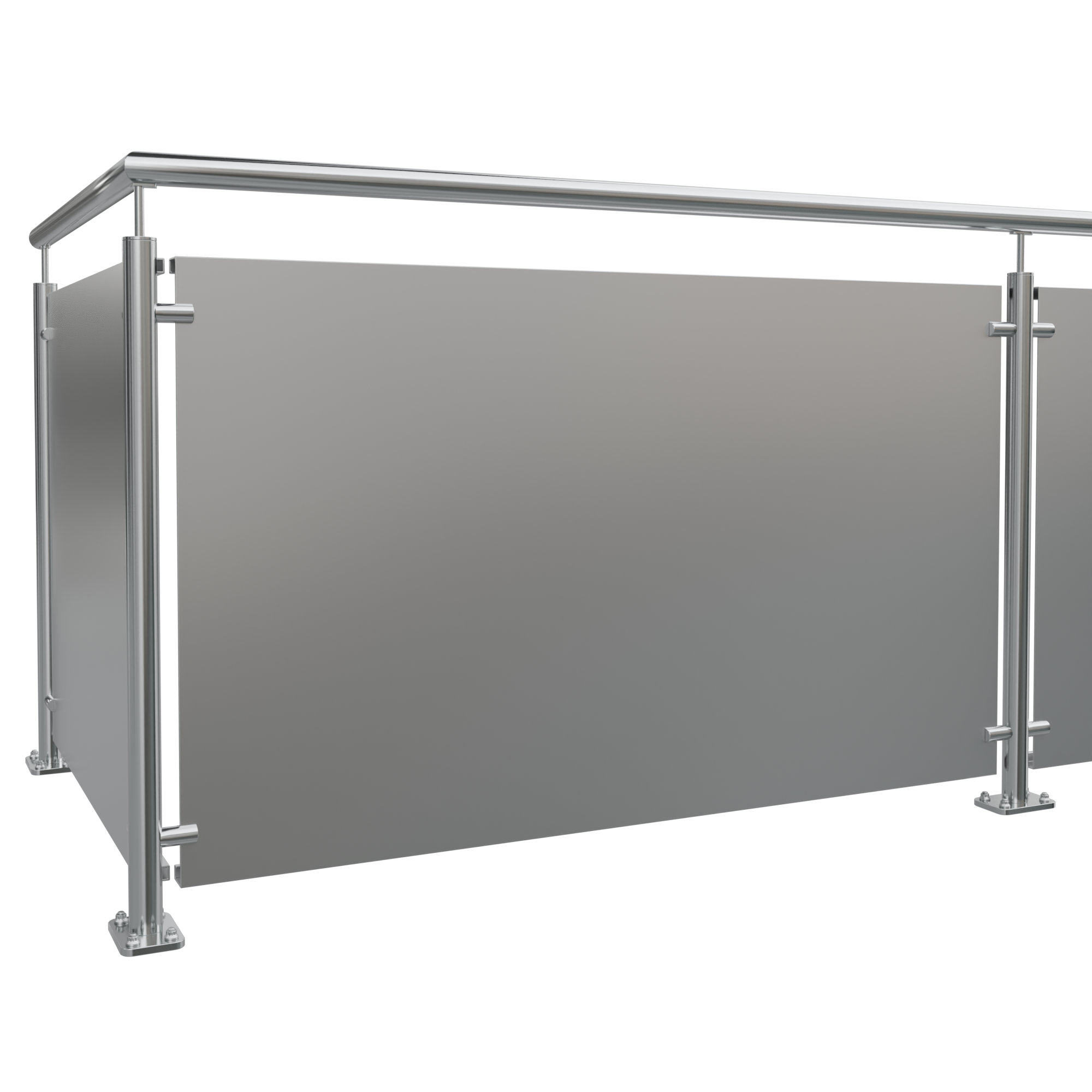 Balkonverkleidung Aluminium Vollblech