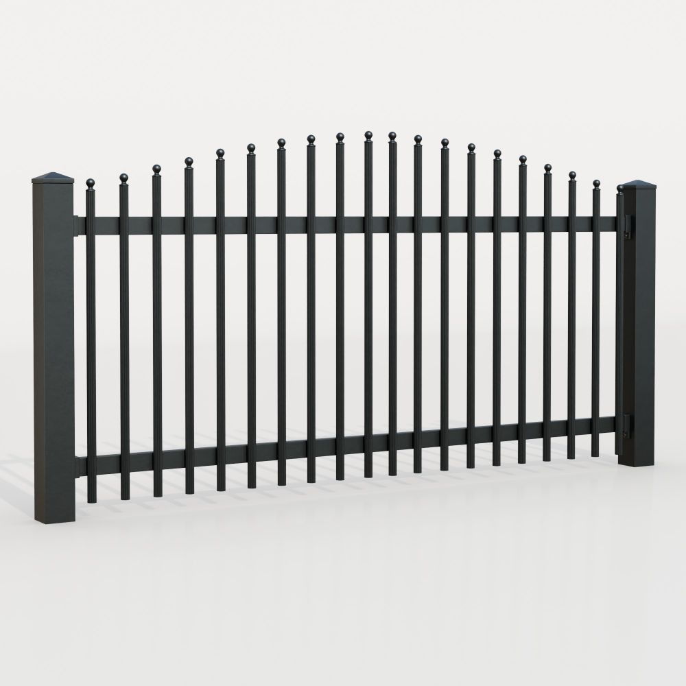 Gartenzaun Alu Palisaden Elegant, OB