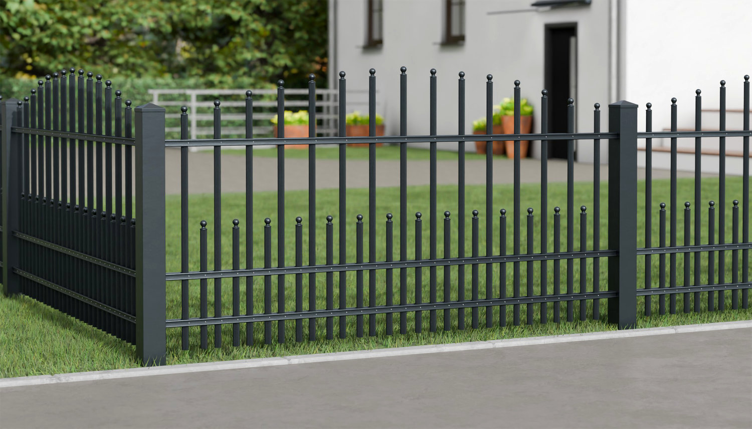 Gartenzaun Alu Palisaden DPP Classic, OB