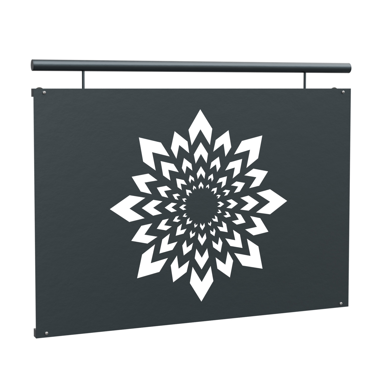 Französischer Balkon verzinkt Designblech Kristall