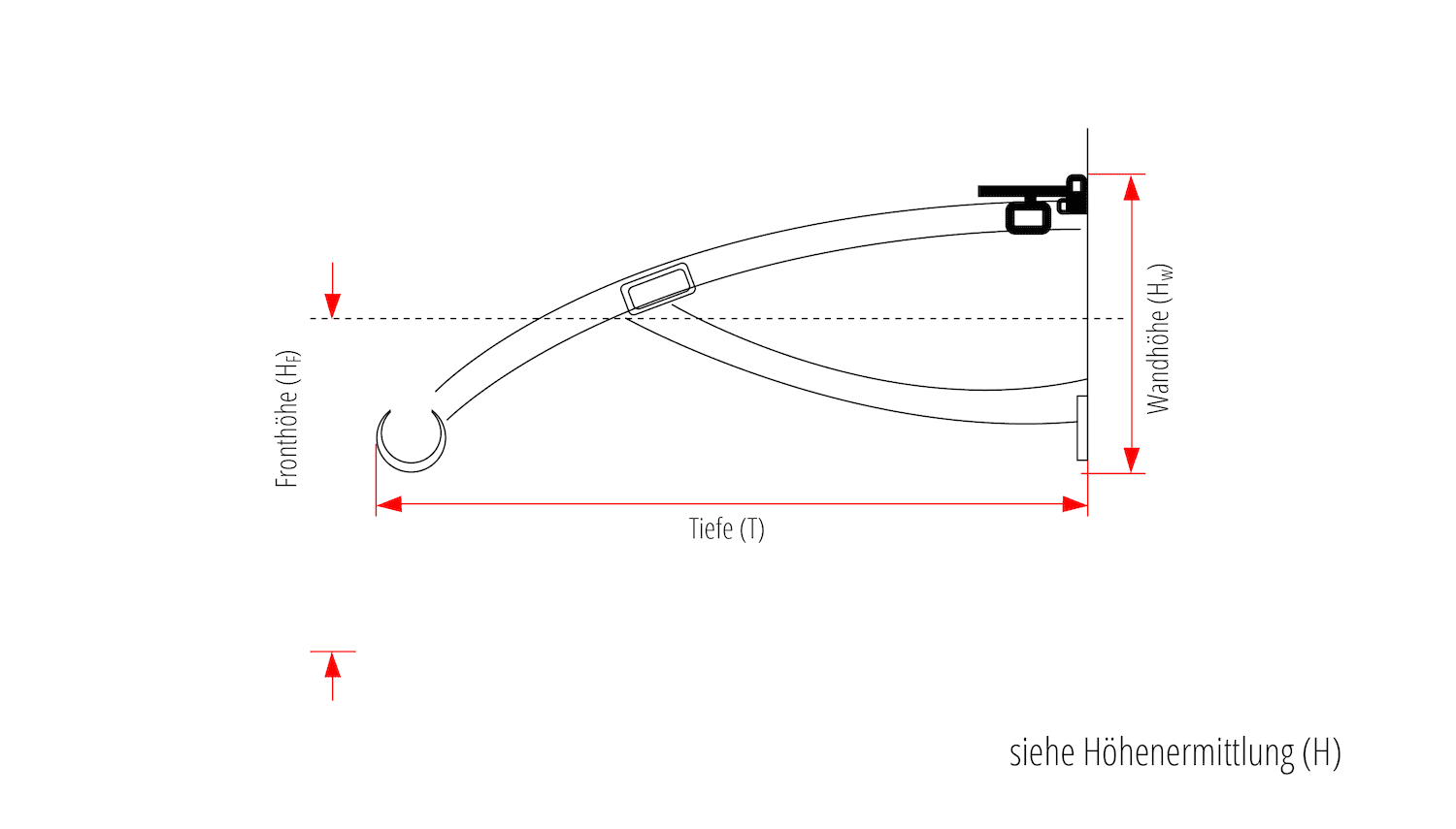 Vordach Aluminium VOL-MO