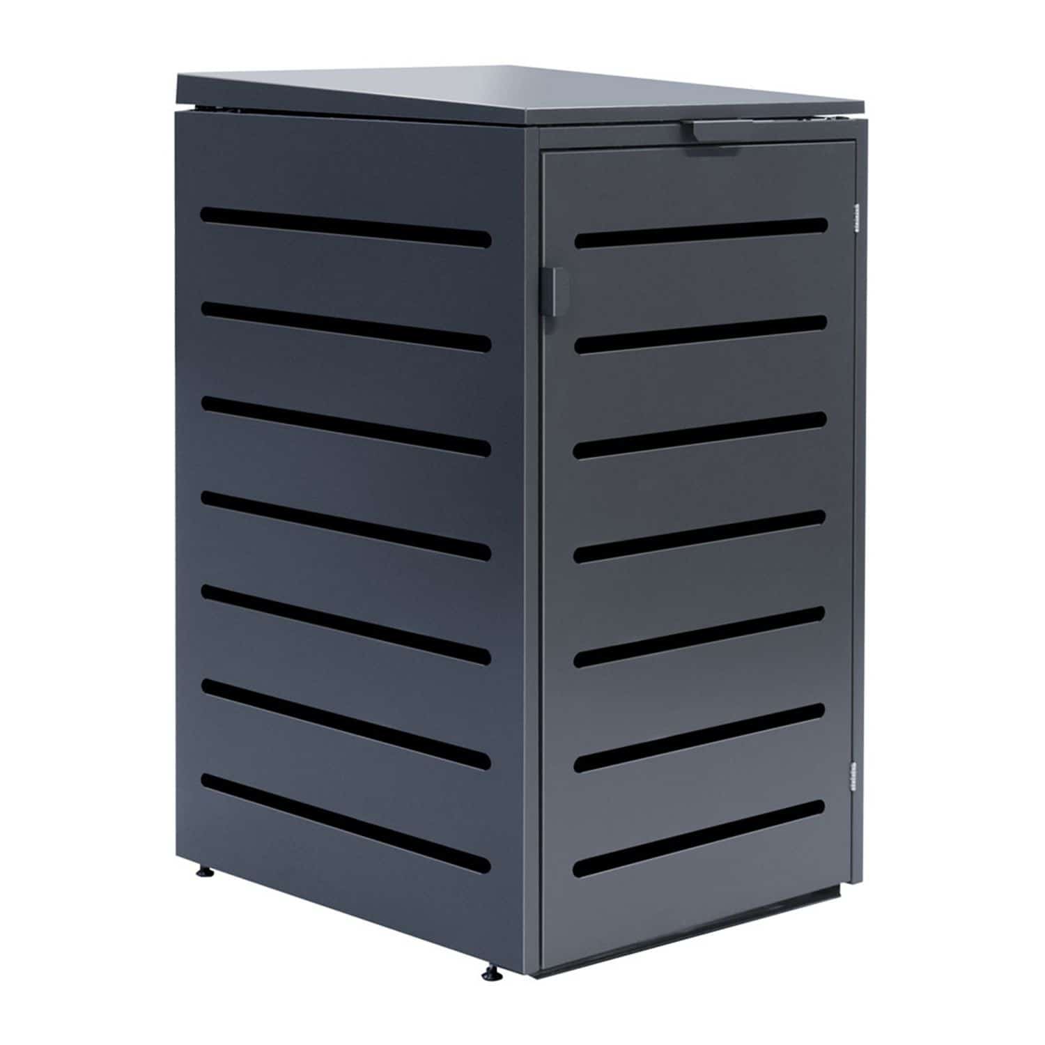 Mülltonnenbox Aluminium pulverlackiert anthrazit MTB1011 von KNOBLOCH