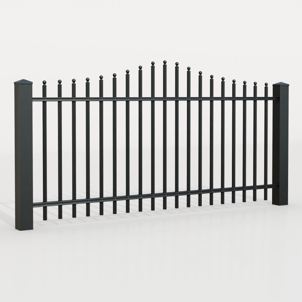 Gartenzaun Alu Palisaden Classic, WE