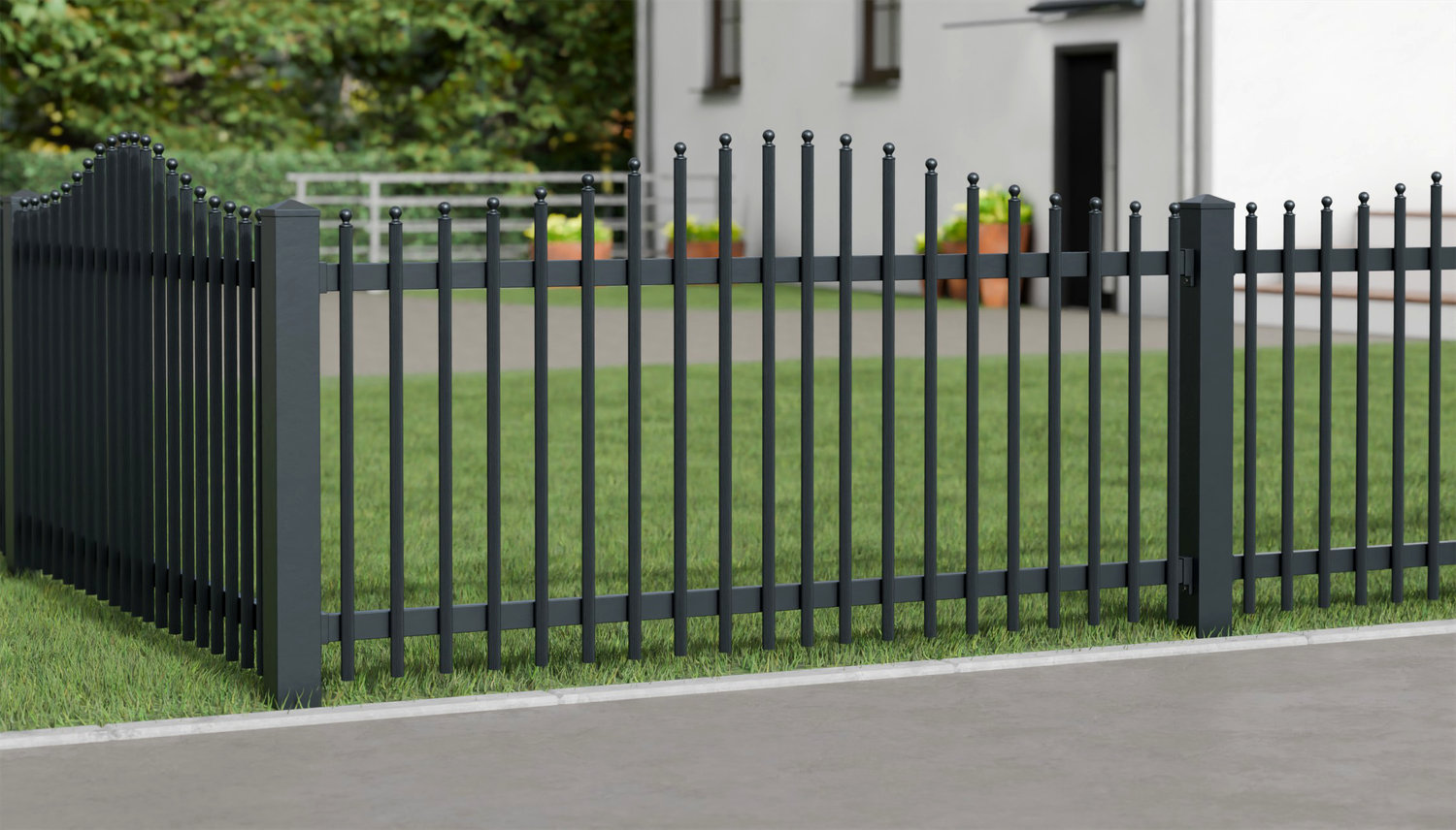 Gartenzaun Alu Palisaden Elegant, WE