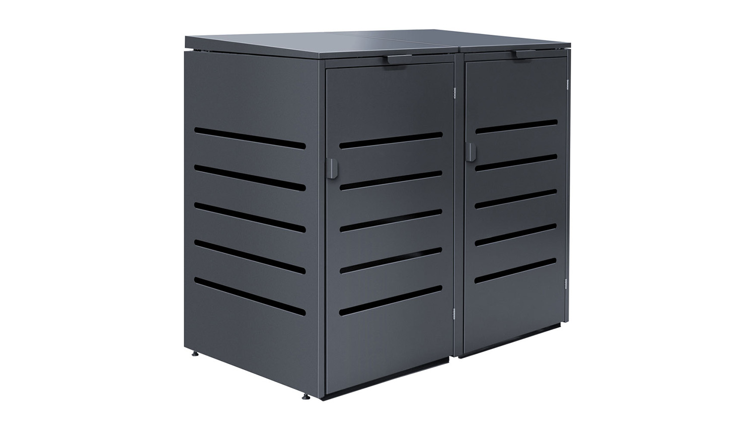 Mülltonnenbox Alu 2-türig MTB1021 240L von KNOBLOCH