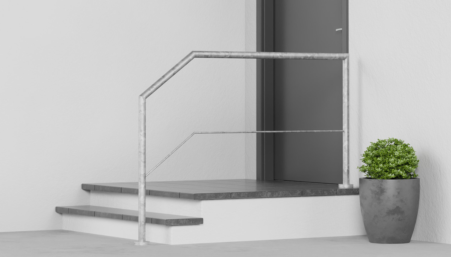 Treppengeländer verzinkt  FA-CL 1-3 Querstreben 