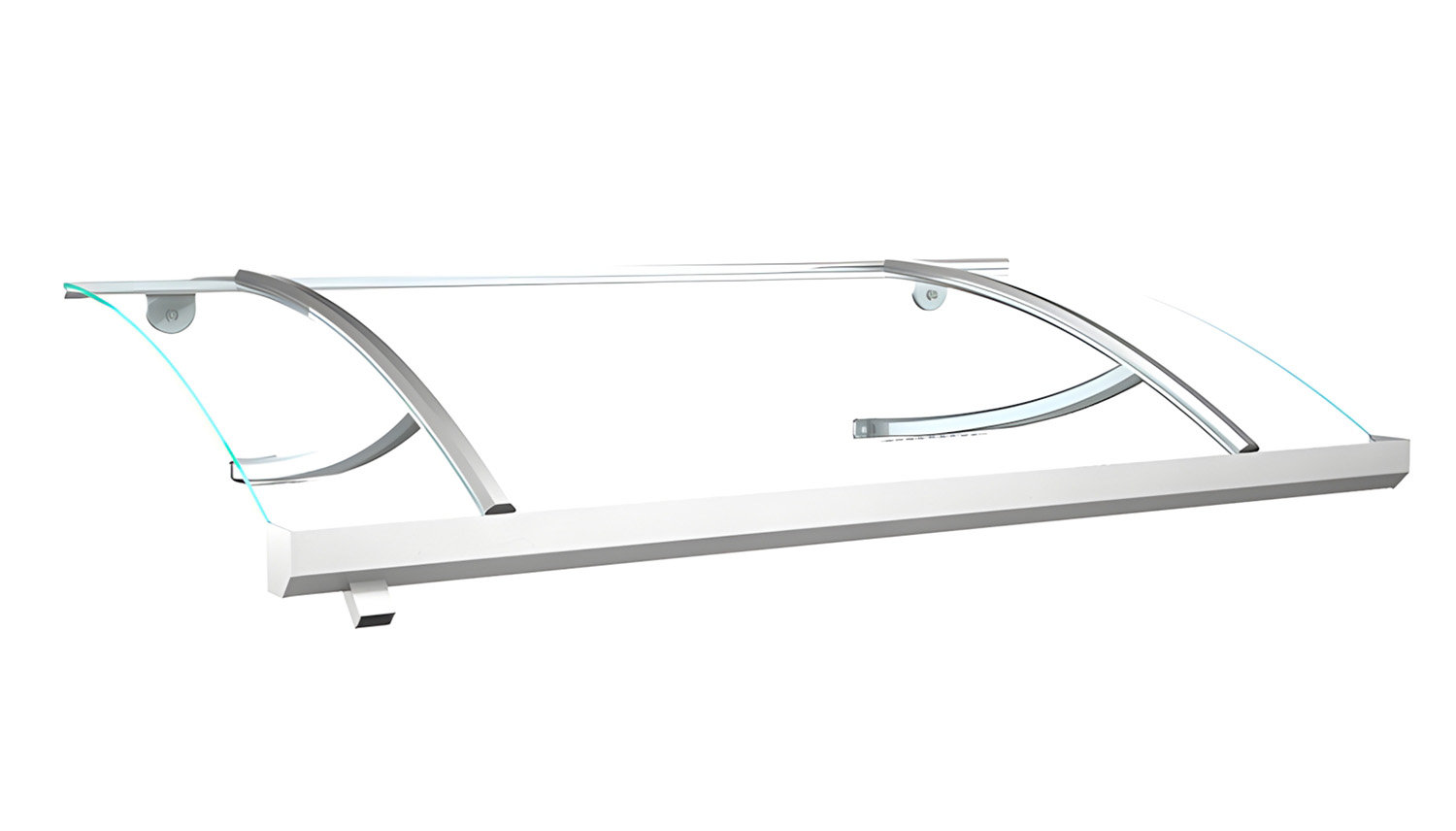 Vordach Aluminium Tessin Acrylglas