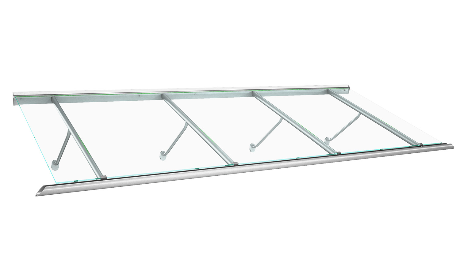 Vordach Aluminium Calypso VSG-Glas