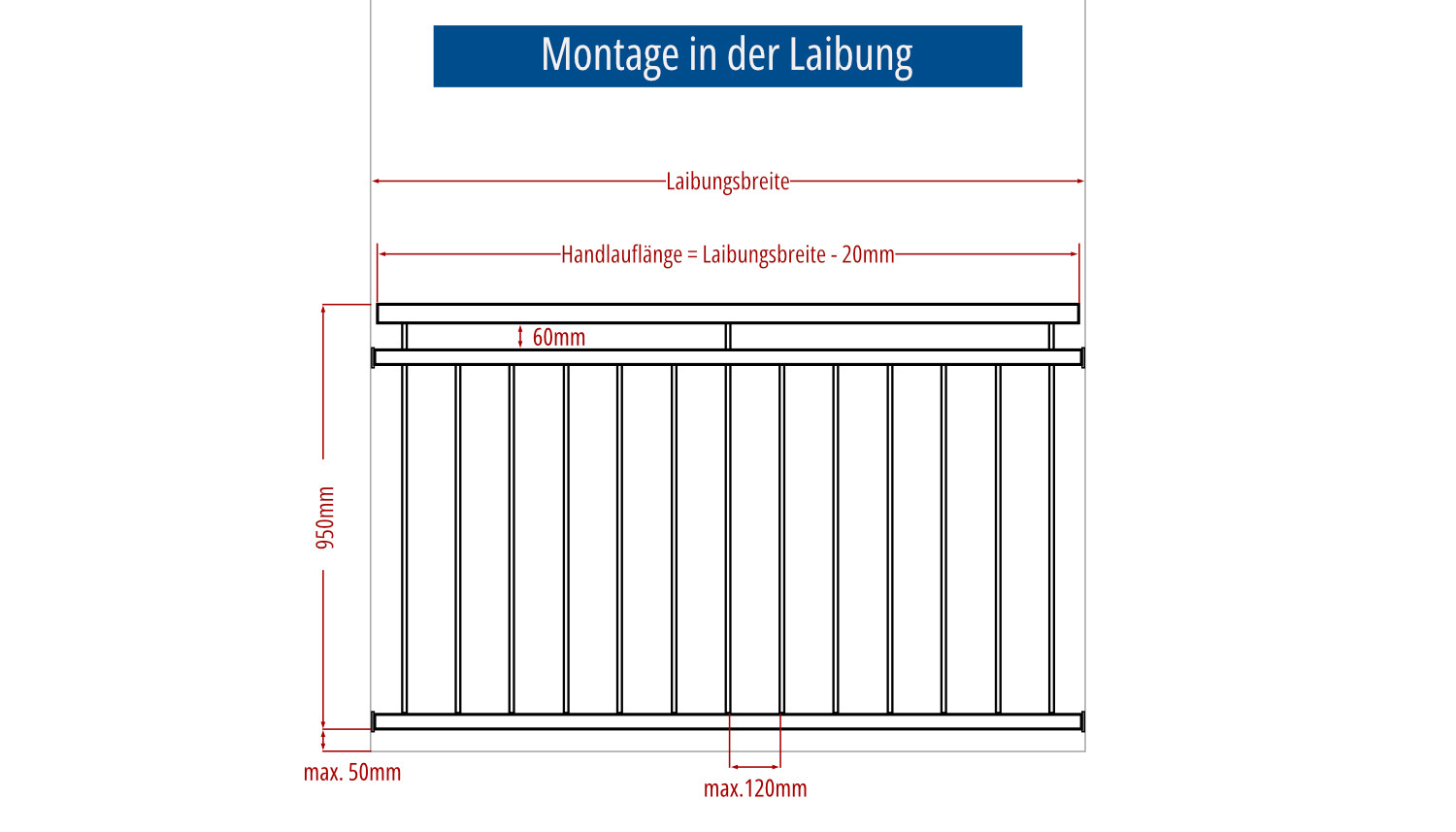 Französischer Balkon verzinkt Standard
