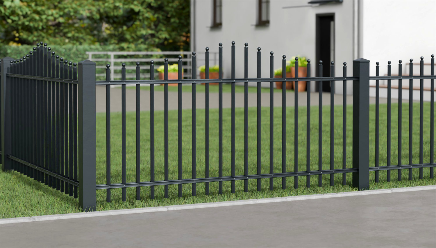 Gartenzaun Alu Palisaden Classic, WE