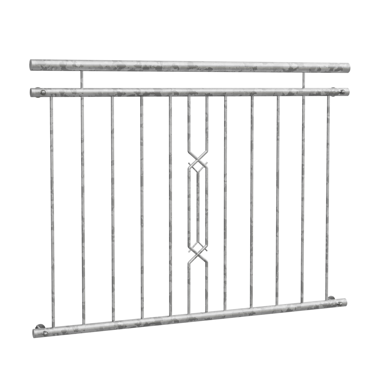 Französischer Balkon verzinkt 6-Eck II Ornament 