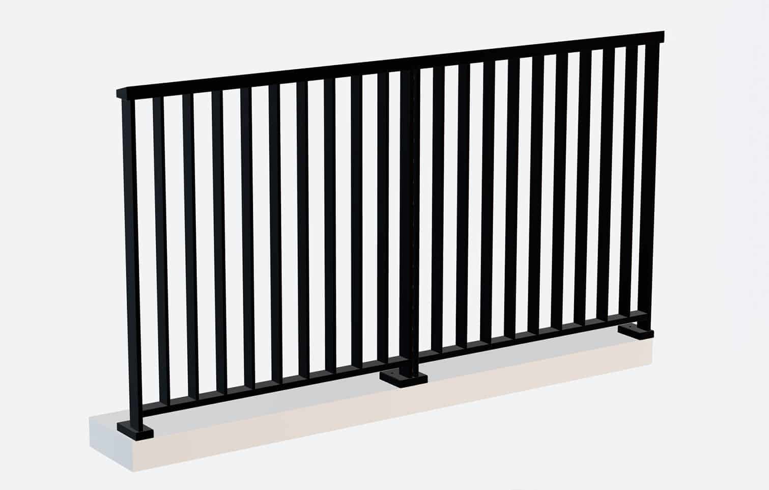 Balkongeländer Easy Alu mit Stabfüllung