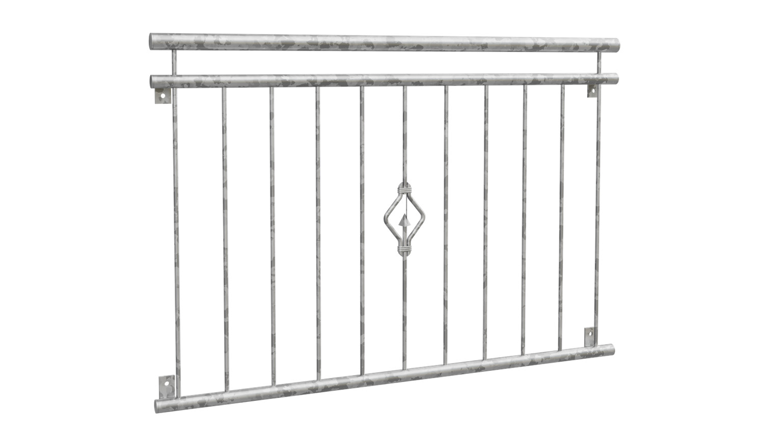 Französischer Balkon verzinkt Dreieck Ornament 