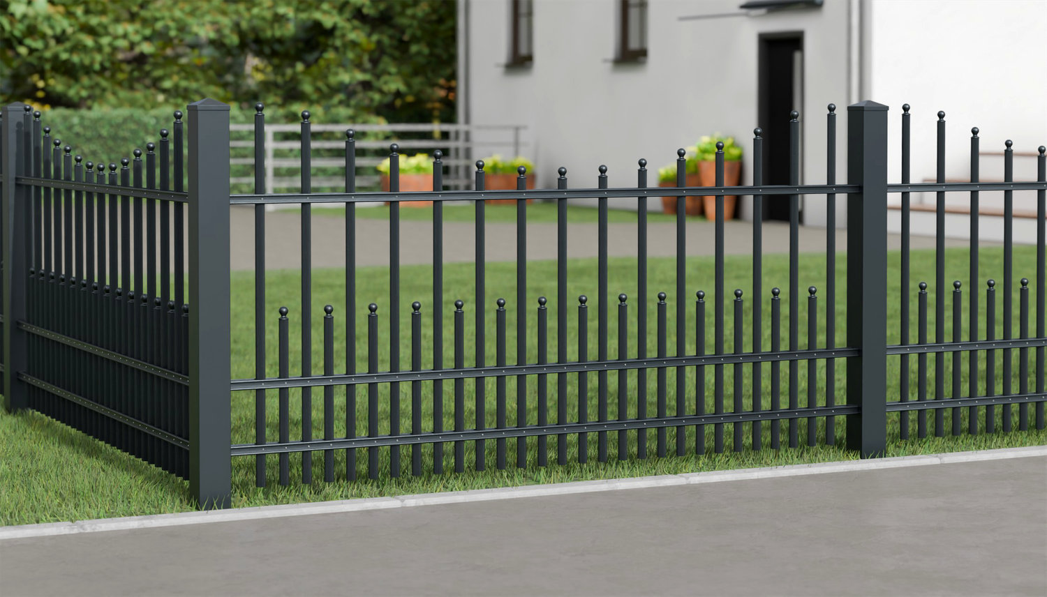Gartenzaun Alu Palisaden DPP Classic, UB