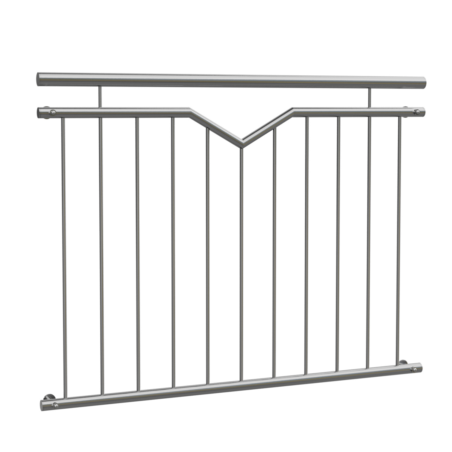 Französischer Balkon Edelstahl Einfach-V