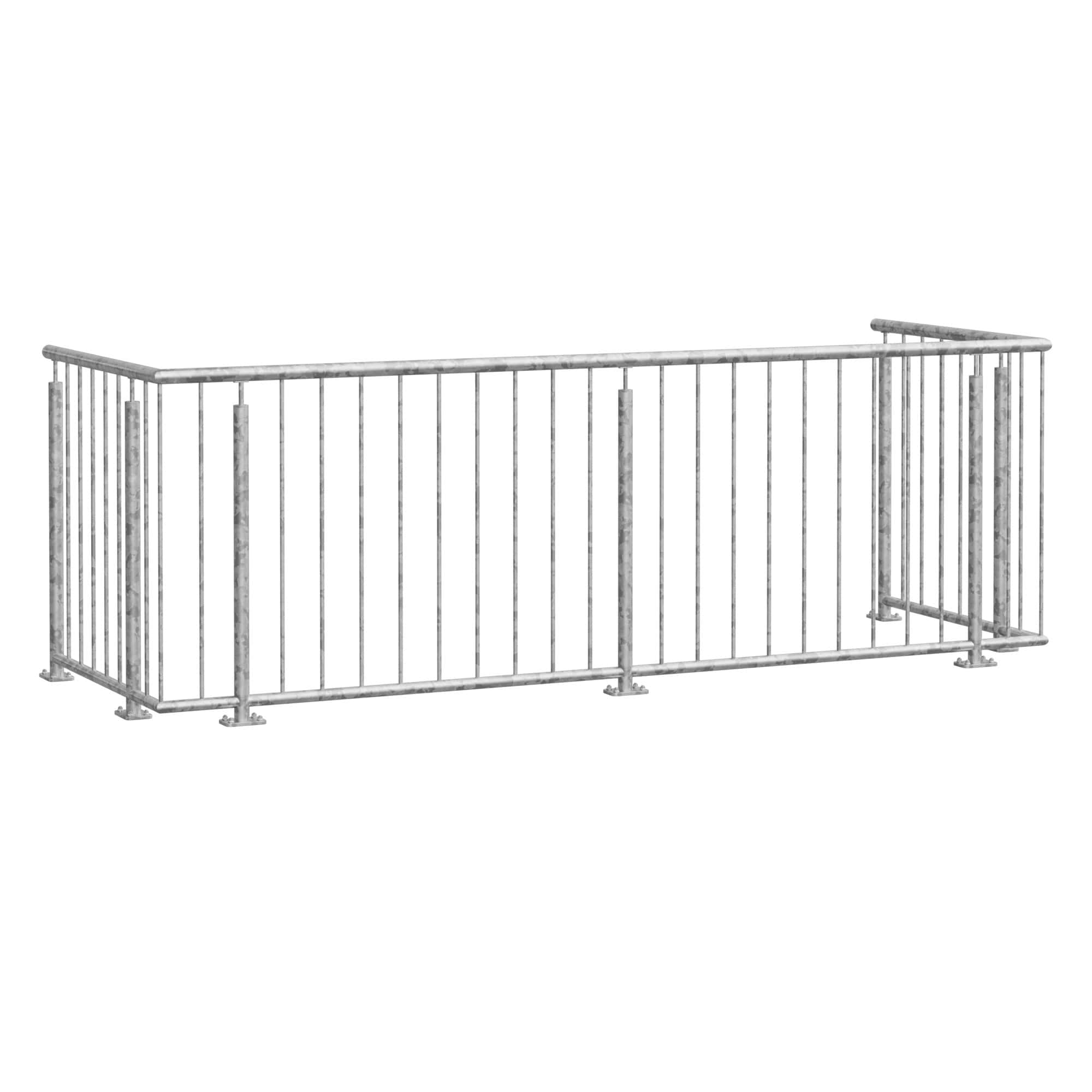Balkongeländer verzinkt Standard Modern 