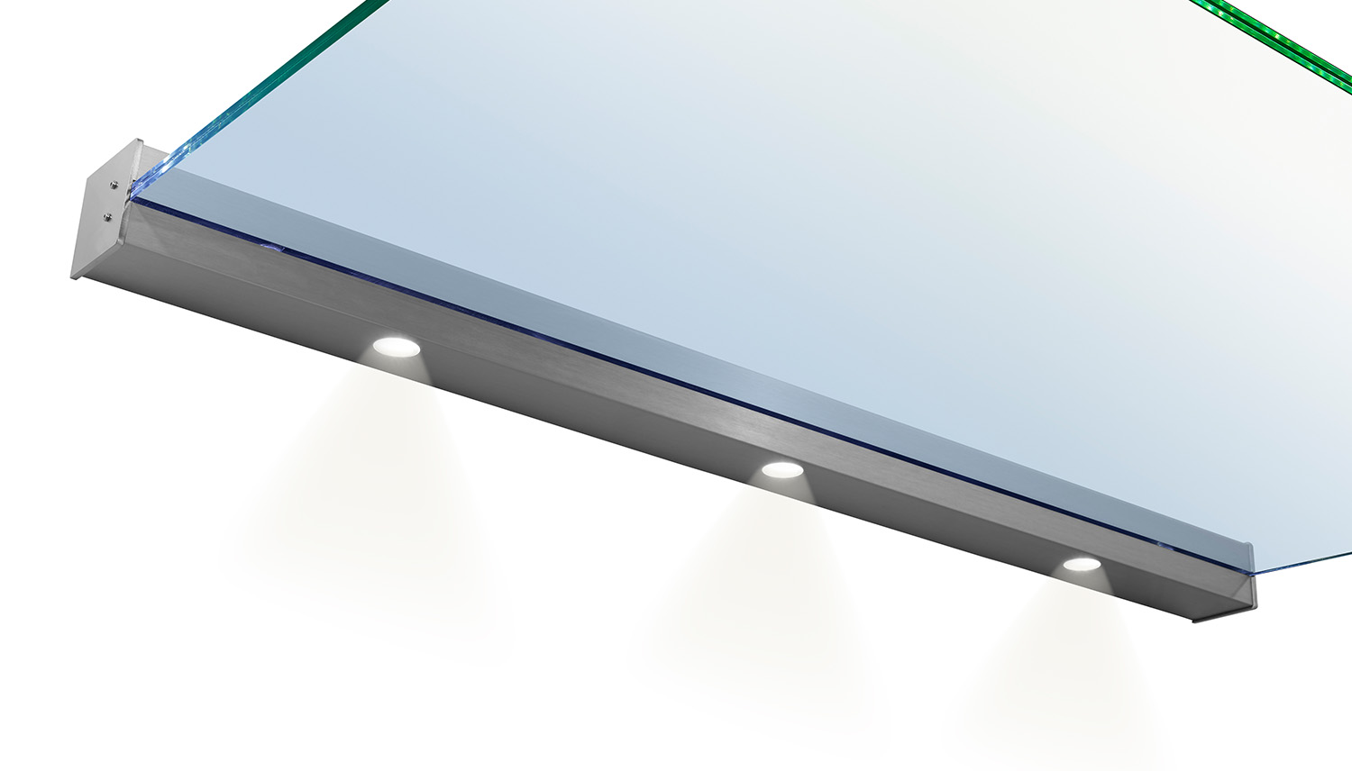 Vordach Aluminium Phönix Exklusiv VSG-Glas