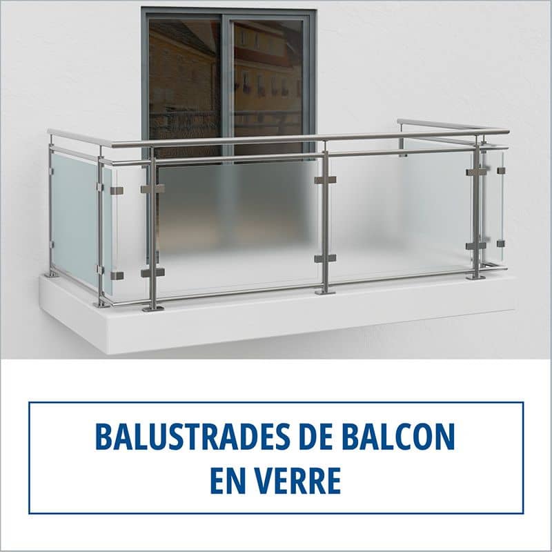 balustrades de balcon en verre/