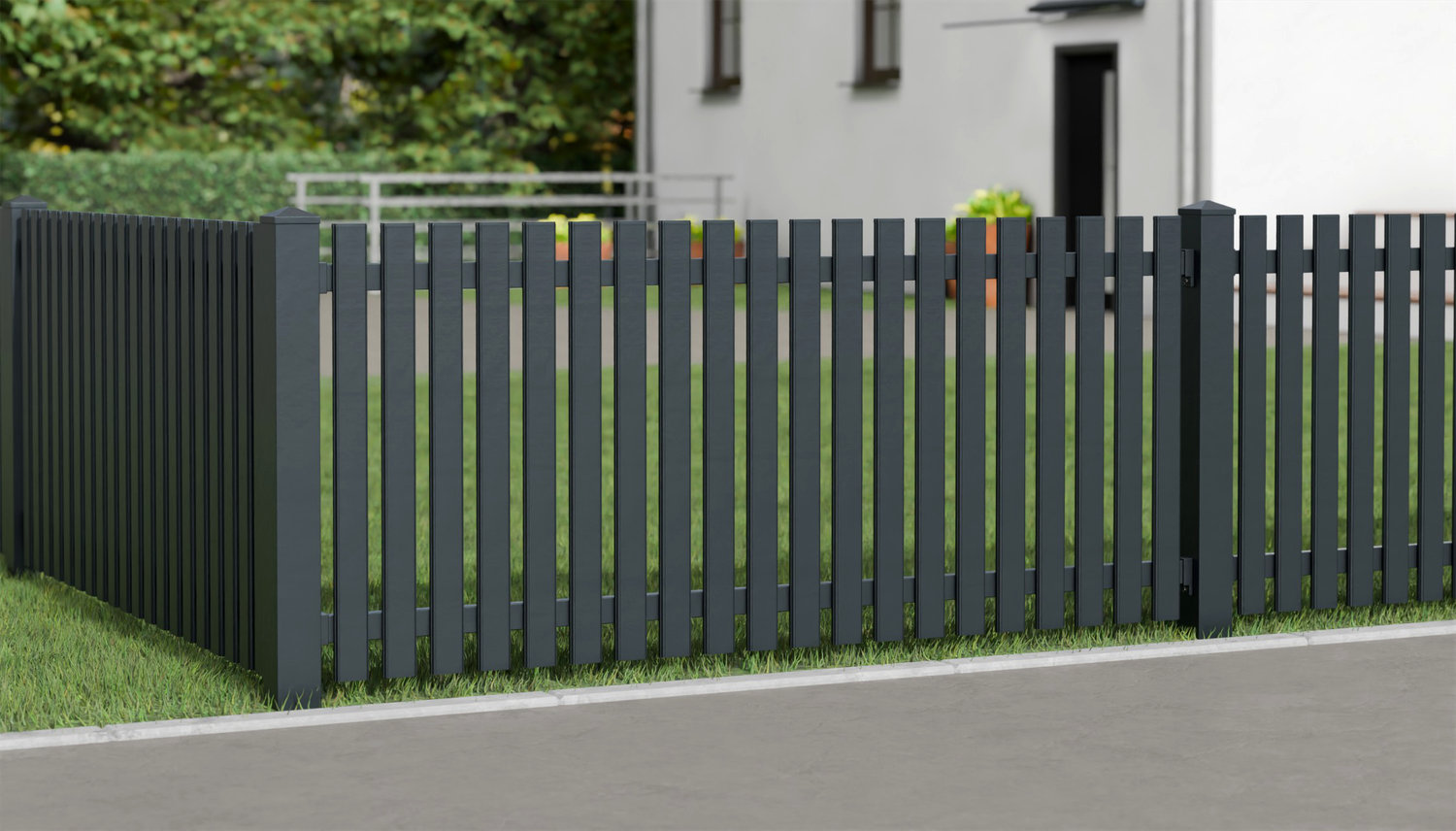 Gartenzaun Alu Latten Modern, GE
