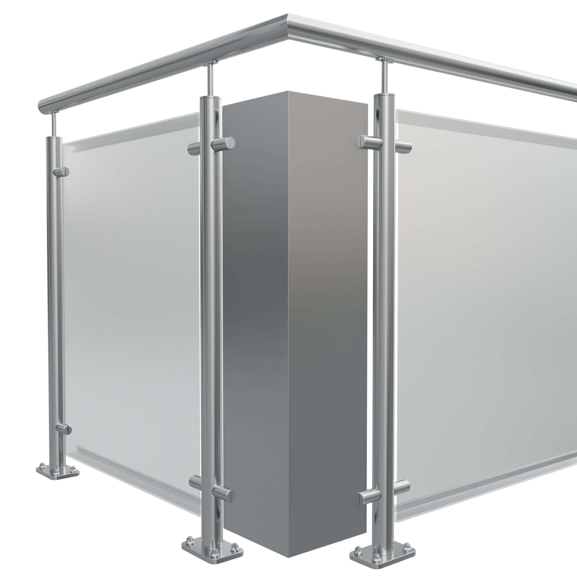 Eckelement Edelstahl Vollblech
