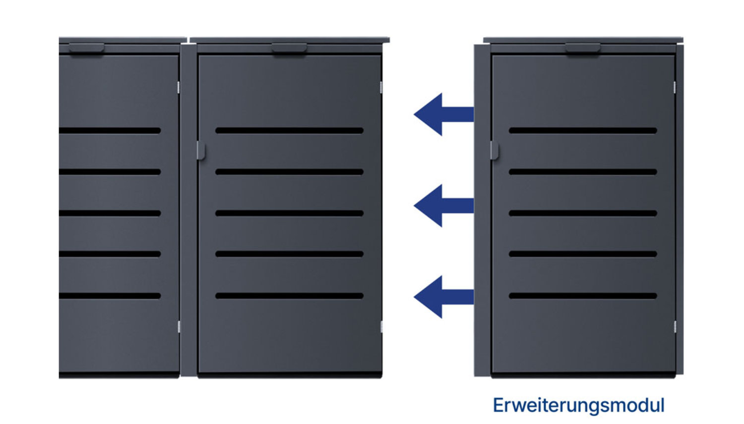 Mülltonnenbox Alu 1-türig MTB1012 240L von KNOBLOCH