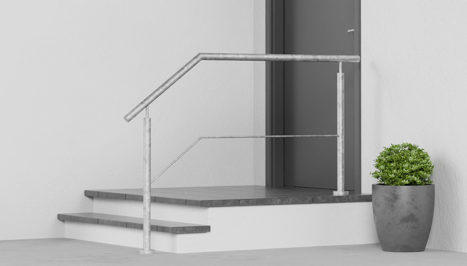 Treppengeländer verzinkt  FS-CL 1-3 Querstreben 