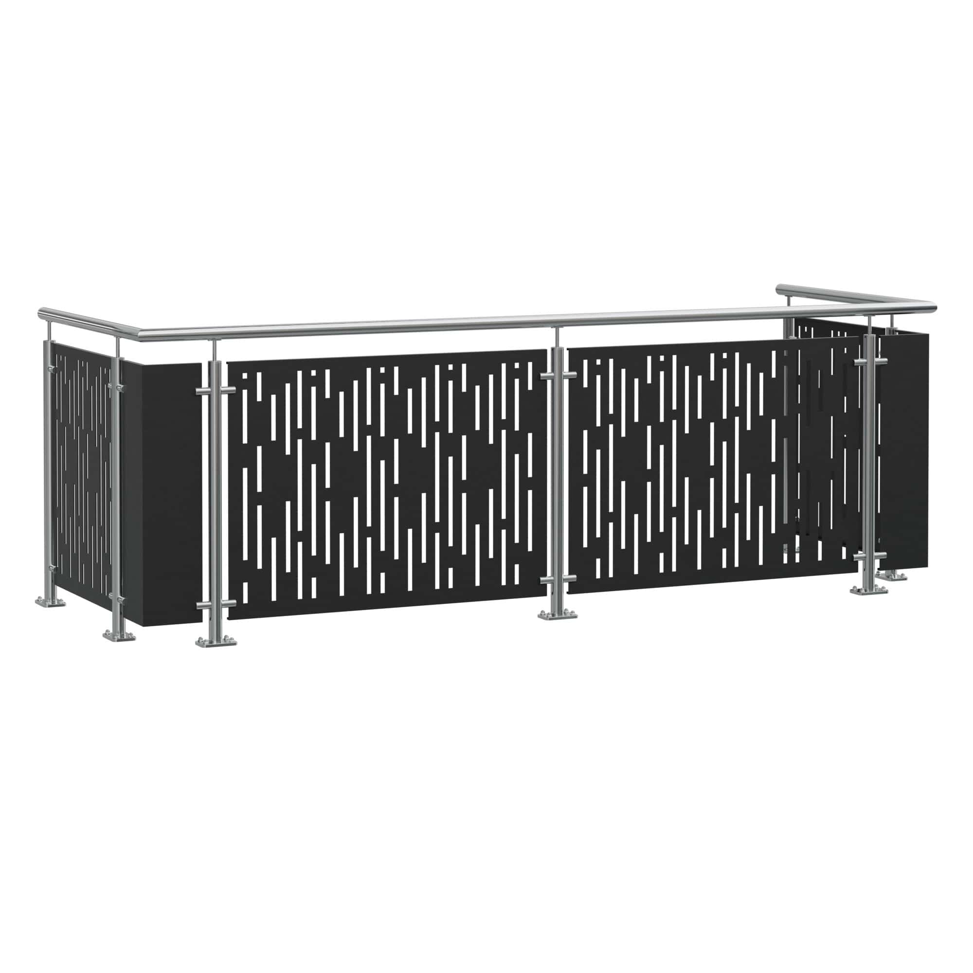 Balkongeländer Edelstahl Designblech SF VE