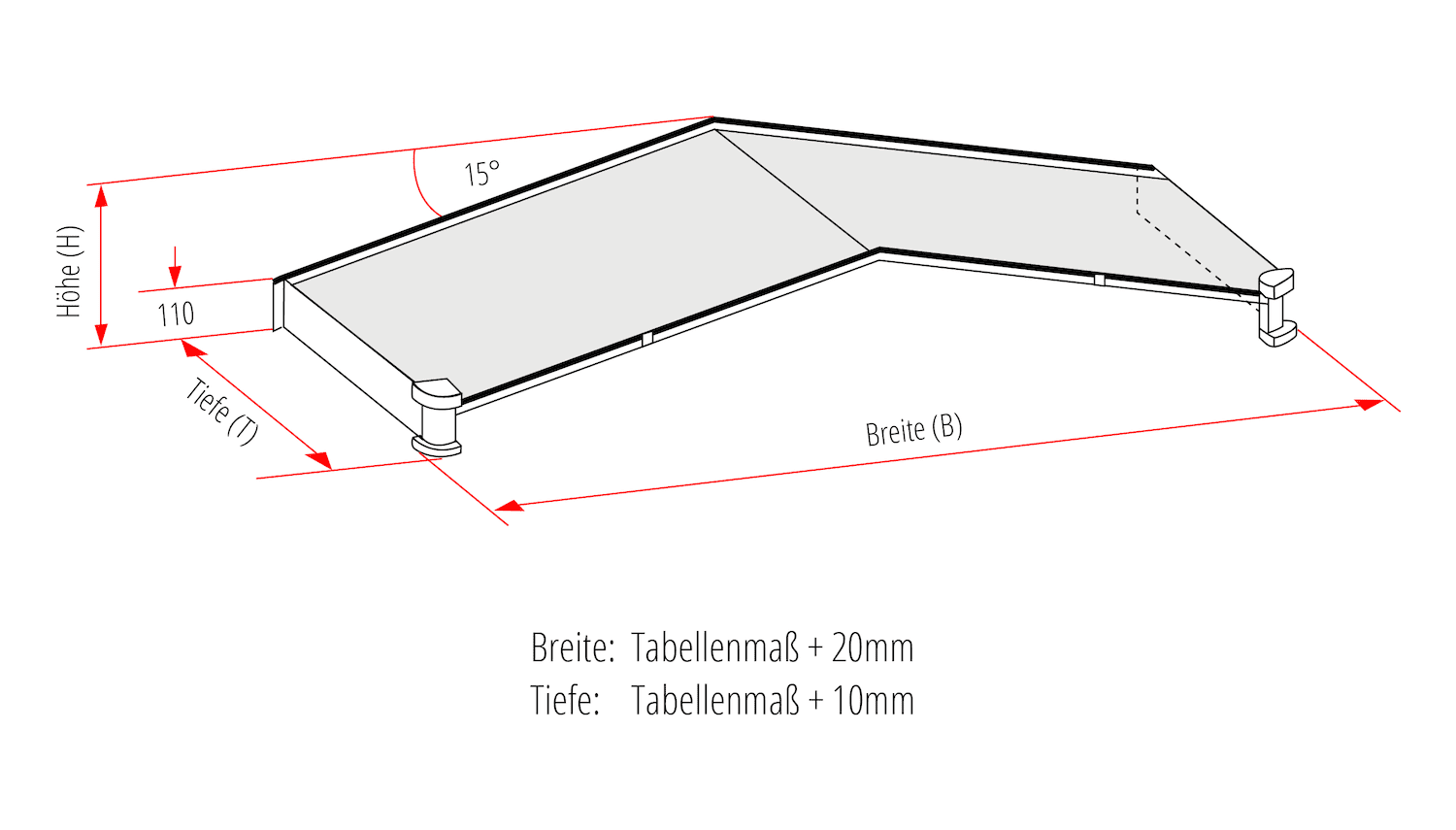 Vordach Aluminium VES-MO