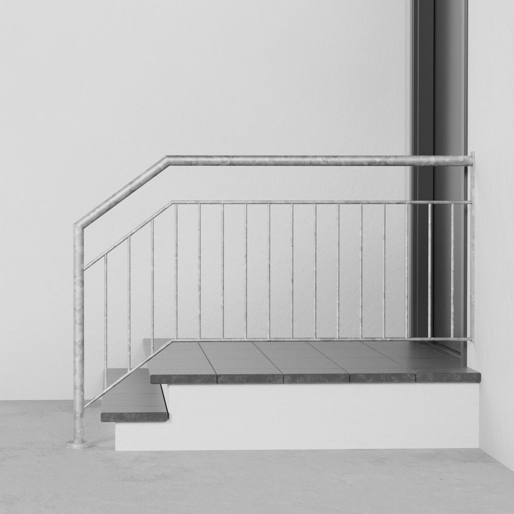 Treppengeländer verzinkt  WT-CL Stabfüllung 