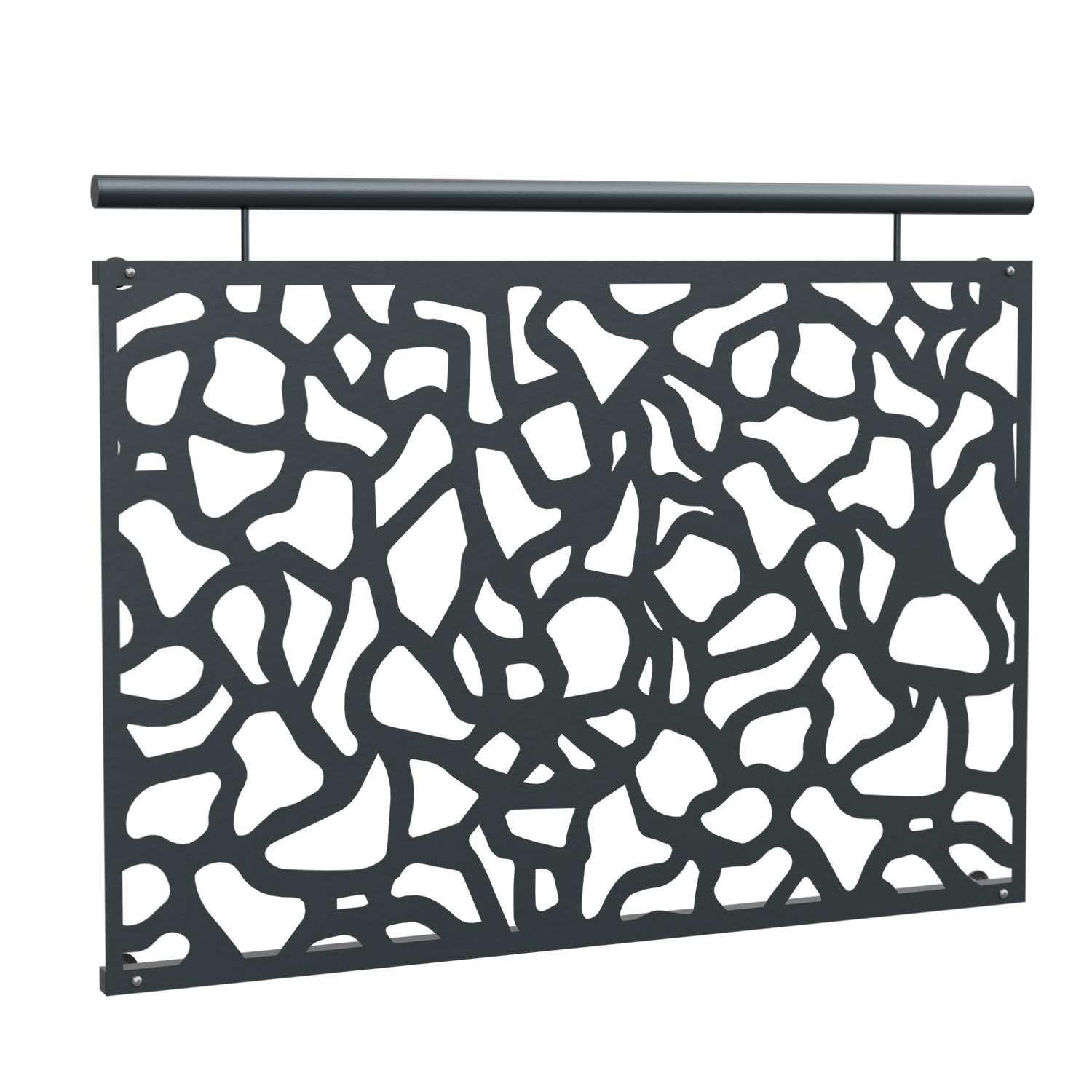 Französischer Balkon verzinkt Designblech Abstrakt 2