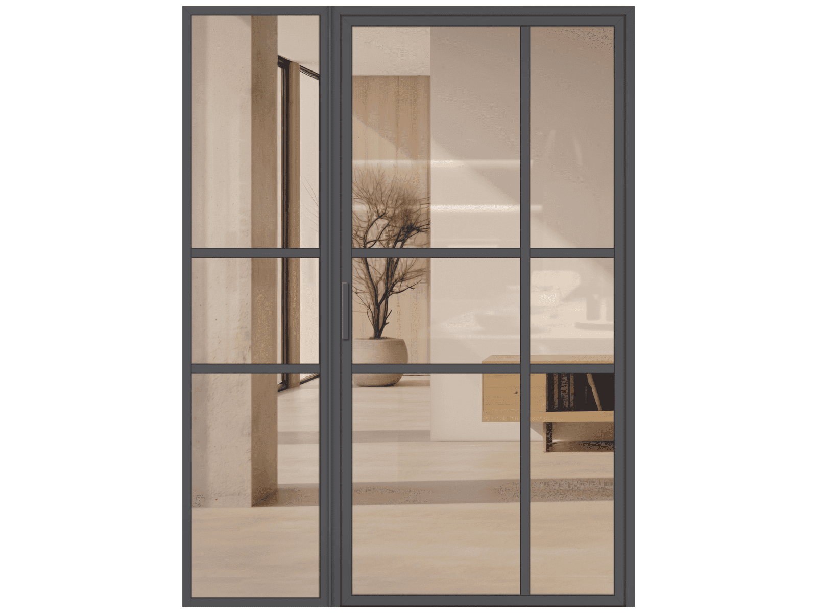 Lofttür Aluminium und Glas LOFT DE LUXE - Loft 10