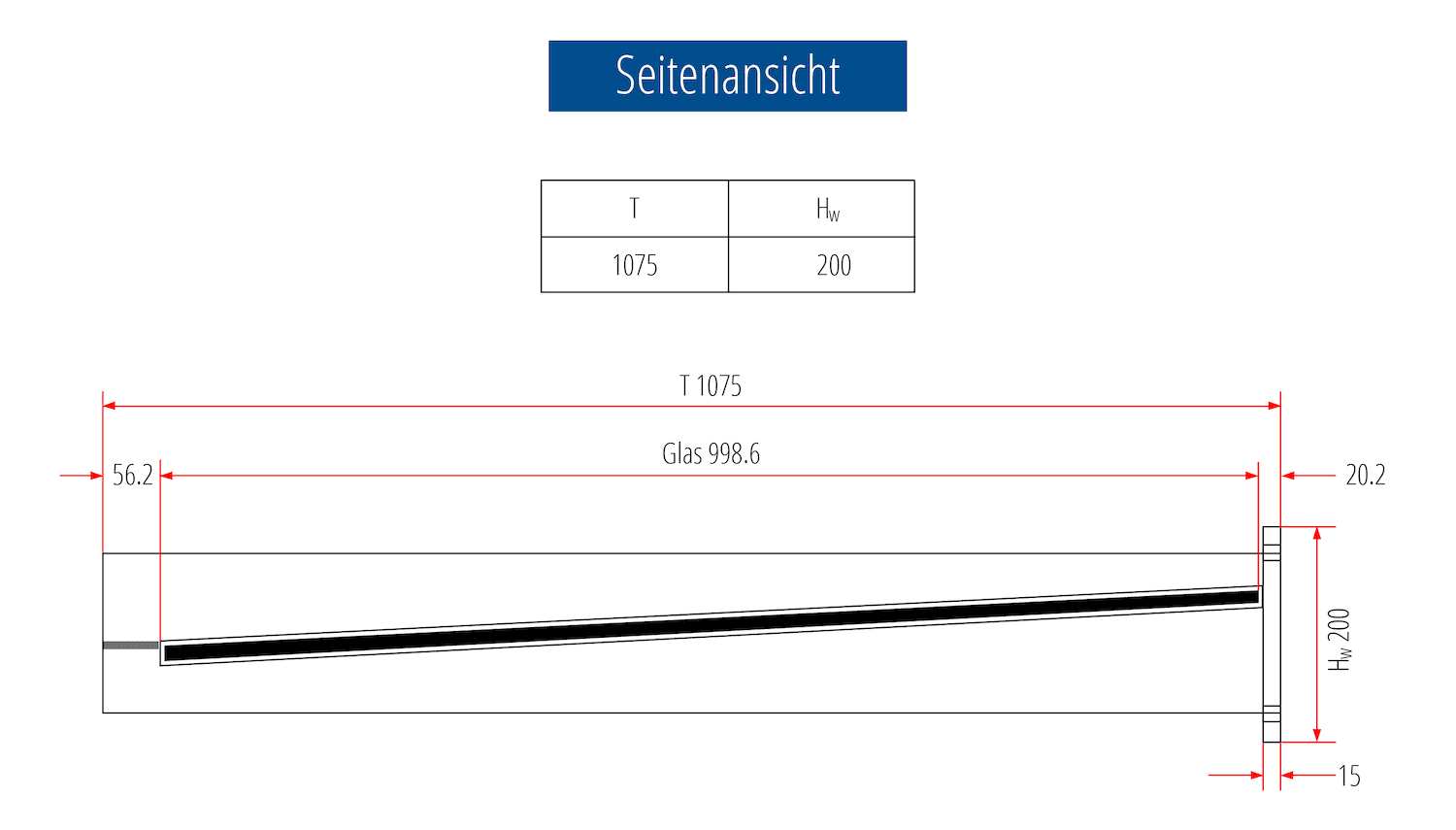 Vordach Aluminium FER-MO