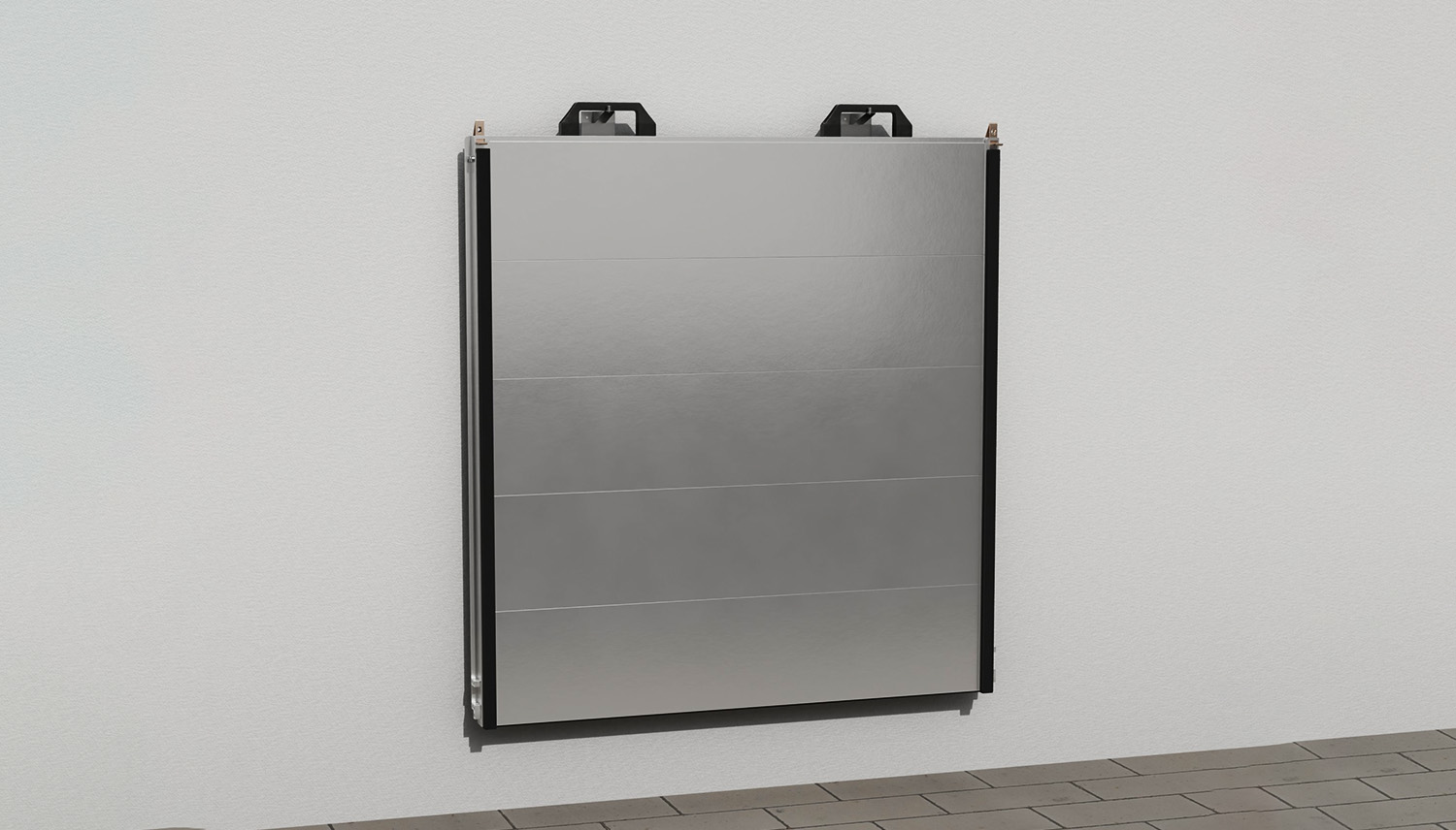 Mobile Wasserschutzwand aus Aluminium